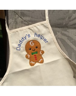 Kid's Apron with Gingerbread man