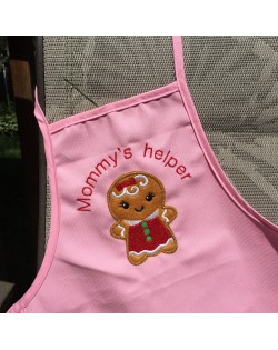 Kids Apron with Gingerbread girl