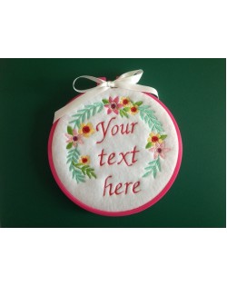 Custom Embroidery Hoop Art