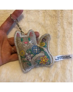 Cat stuffie keychain
