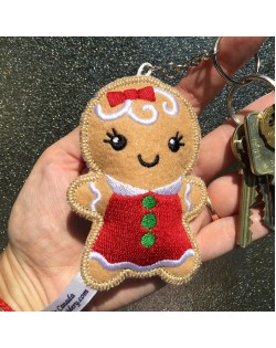 Gingerbread Girl Keychain 