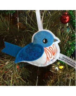 Bluebird Holiday Ornament