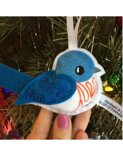 Bluebird Holiday Ornament