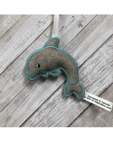 Dolphin Felt Ornament 