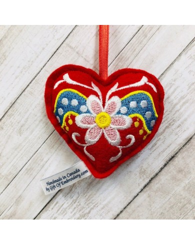 Heart holiday ornament