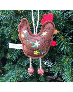 Rooster Holiday Ornament