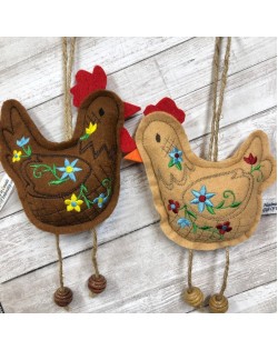 Rooster Holiday Ornament