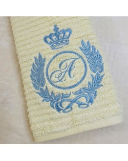 Custom Monogrammed Towel with Crown