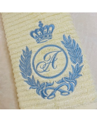 Custom Monogrammed Towel with Crown